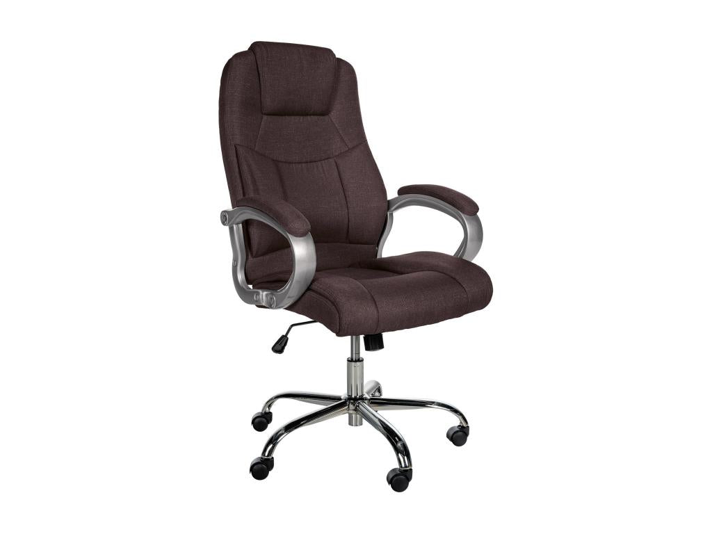 Sedia da ufficio - Tessuto / Metallo cromato - Marrone - XL Mobenze HQSJ47634