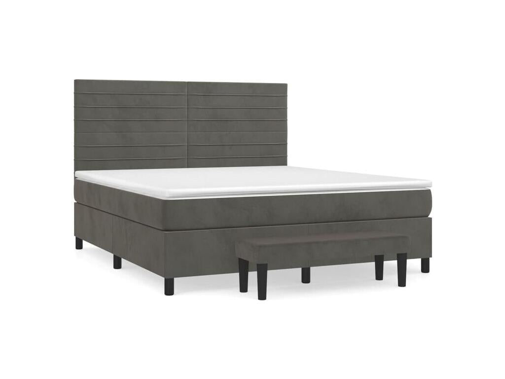 Sommier a Mobenze de lit et Materasso Grey foncé 160x200 Mobenze FVWN43623