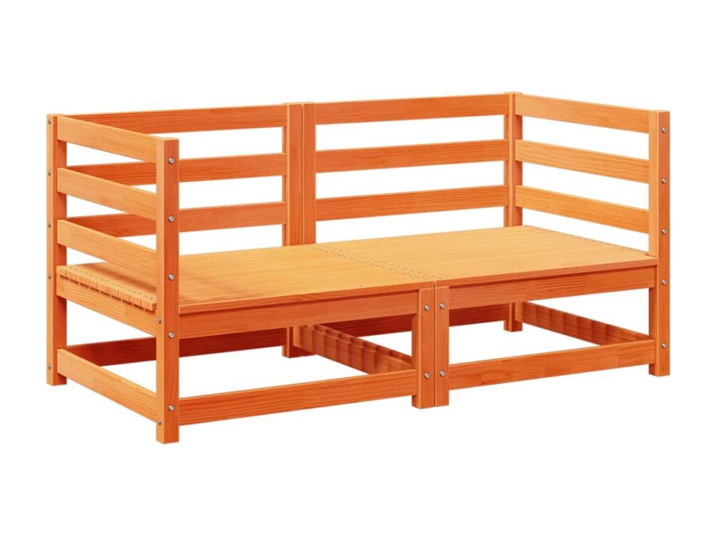 Set da giardino 2 pezzi cire marron Mobenze de pin massif GEWW21109