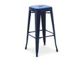 Tabouret haut industriel acciaio brillante rinforzato Mobenze 76cm --Couleur Pink SPGA04712