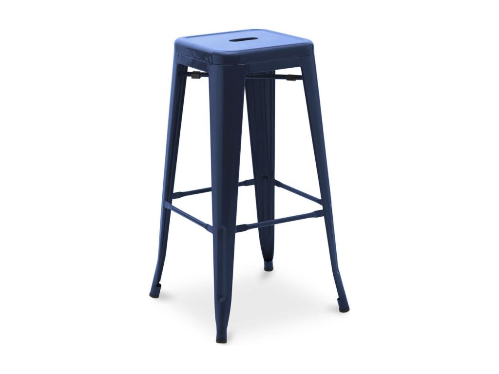 Tabouret haut industriel acciaio brillante rinforzato Mobenze 76cm --Couleur Pink SPGA04712