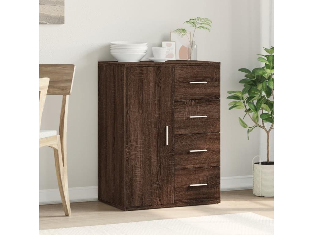 Credenza chêne marrone 59x39x80 cm Mobenze d'ingénierie BDPW67066