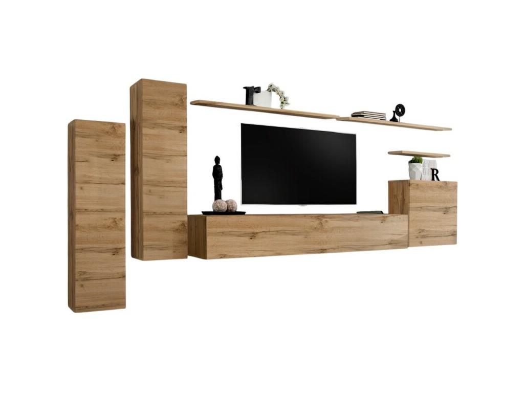 Insieme di mobili da salone collezione Mobenze I design coloris chêne Mobenze. CUYQ94554