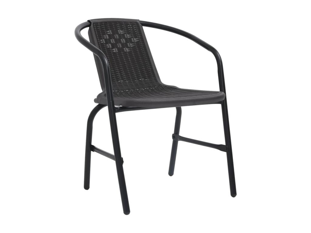 Sedie da giardino lotto di 6 Rotin plastica e acciaio 110 kg IGAW50553