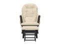Sedia berçante con tessuto bianco crema a pezzetti YCXK02769