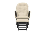 Sedia berçante con tessuto bianco crema a pezzetti YCXK02769