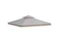 Telo di ricambio per tenda a padiglione 3x3 m poliestere alta densità 180 g/m² beige WDMU14631