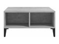 Tavolino da caffè grigio, 60 x 60 x 30 cm