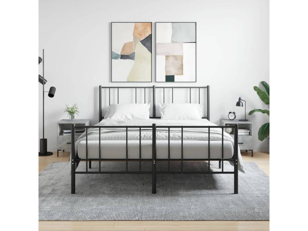 Comodini 2 pezzi in cemento grigio 40x35x47,5 Mobenze d'ingénierie SHDA73406