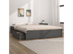 Struttura letto con cassetti Grigio 150x200 cm Très Mobenze MTEH95648