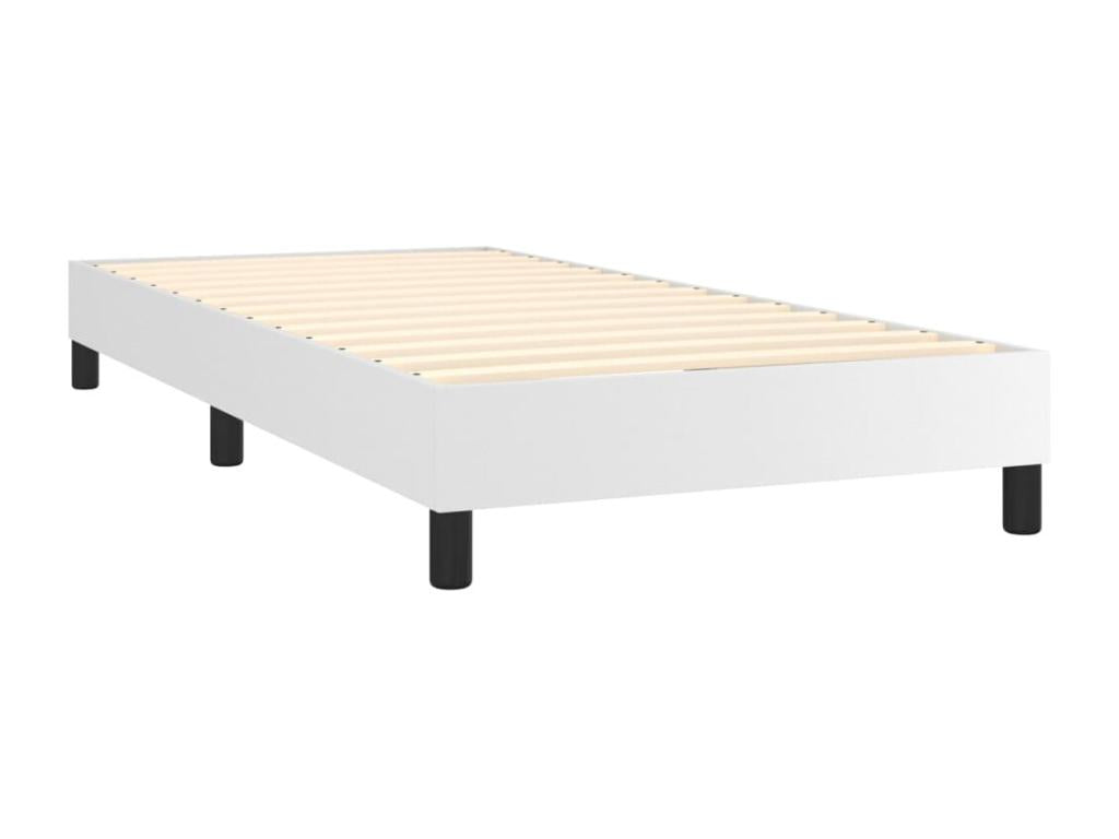 Materasso in similpelle bianca, 90 x 190 cm
