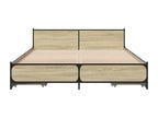 Struttura letto in legno di rovere naturale, 140 x 200 cm
