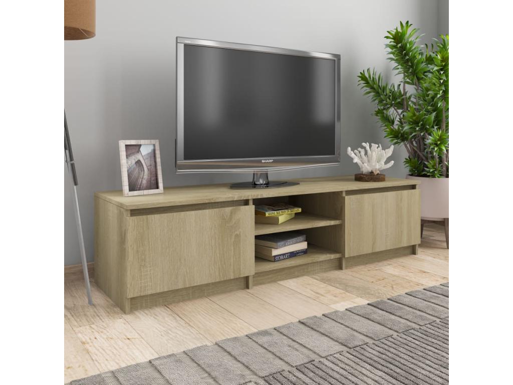 Mobile TV Chêne Mobenze 140x40x35,5 cm Mobenze d'ingénierie UDPM69882