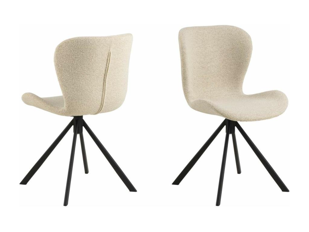 Chaise de dininging Mobenze funzione pivotante beige. BNQN77425