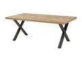 Mobenze - Tavolo 230 cm Aspetto Mobenze Piètement X Métal Poudré Nero DJLJ59912