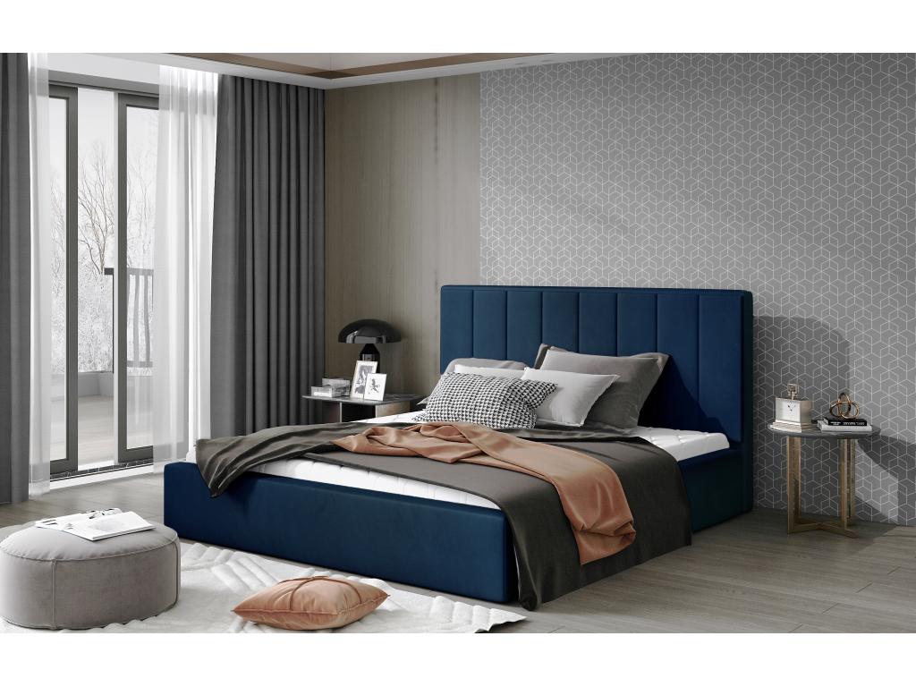 Lit Mobenze L-180x200/Tissu/Blu XIUU60100