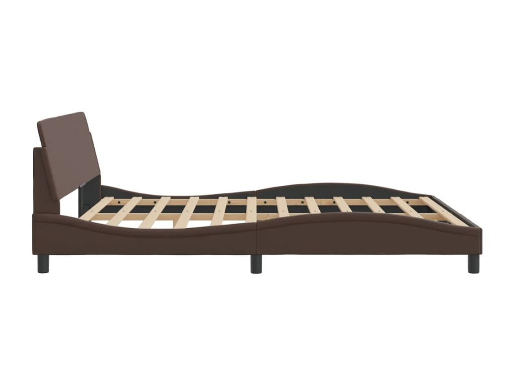 Struttura letto con testiera Marrone 180x200 Similicuir XFBF10222