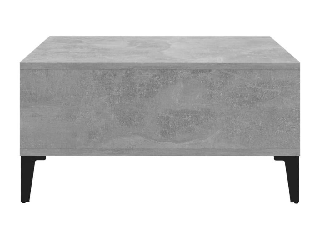 Tavolo basso in cemento grigio 60x60x30 cm Mobenze d'ingénierie ZJBE01949