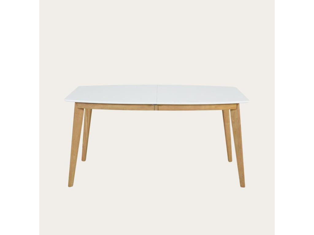 Tavolo da mangiatoia allungabile in Mobenze massiccio bianco 150x75 TXBR48444