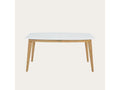 Tavolo da mangiatoia allungabile in Mobenze massiccio bianco 150x75 TXBR48444