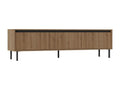 Mobile TV 3 ripiani con gambe nero - 179 cm - chêne Mobenze ITGC53780