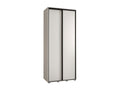 ARMOIRE Luxameub 3 À PORTES COULISSANTES 235.2/100/45 2 porte Bianco/Bianco/Nero FVZP08539