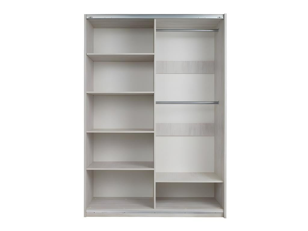 Armadio in legno di rovere marrone, 215 x 150 x 69 cm