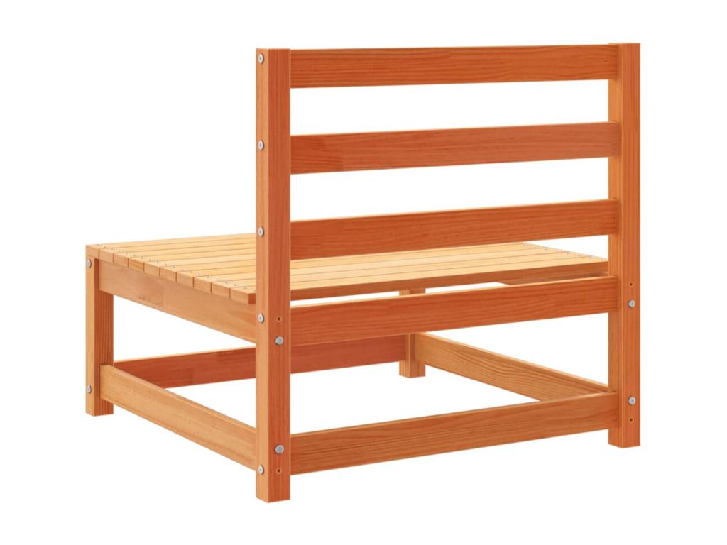 Set da giardino 3 pezzi cire marron Mobenze de pin massif RDZY70152