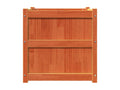 Jardinière cire marron 60x60x60 cm Mobenze de pin massif GBWC76801
