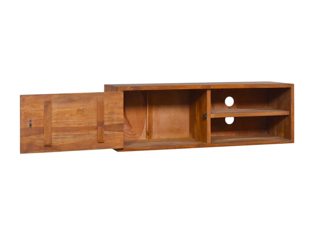 Porta TV murale 90x30x30 cm Bois de teck massiccio ACPN77388