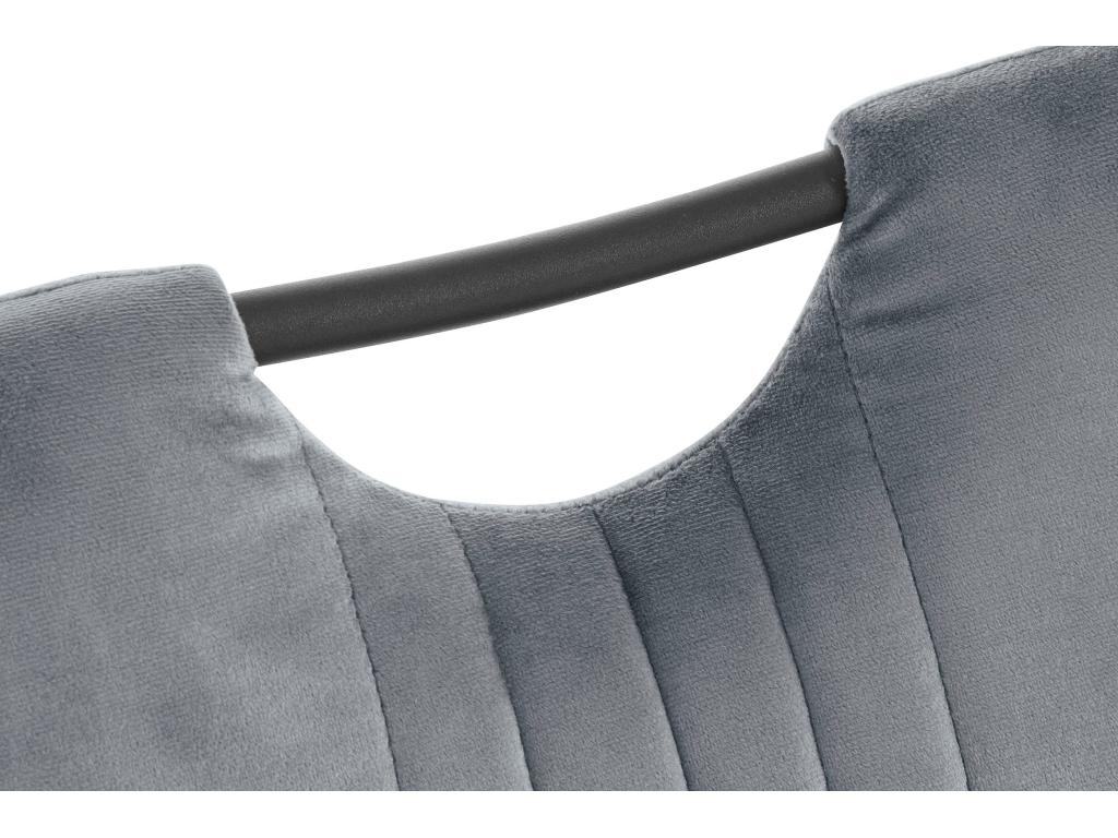 Mobenze - Sedia in Mobenze grigio / Nero paquet da 2 JVAG28444
