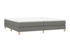 Letto in tessuto grigio, 200 x 200 cm