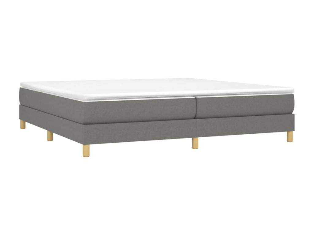 Letto in tessuto grigio, 200 x 200 cm