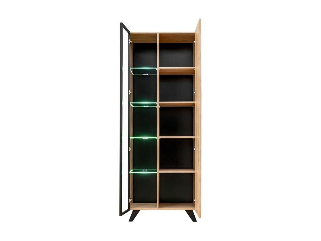 Vetrina alto design Mobenze – 2 porte con illuminazione LED integrata BNTM76015