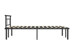 Struttura letto senza materasso nero metallo 120x200 cm RZSH23930