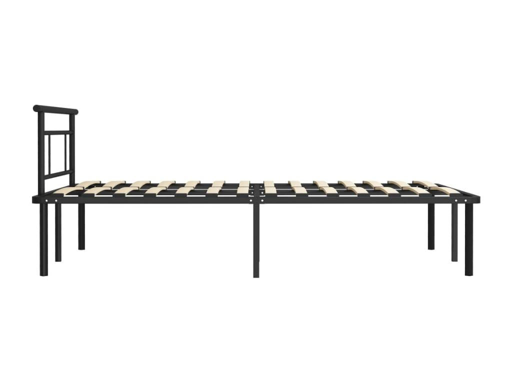 Struttura letto senza materasso nero metallo 120x200 cm RZSH23930