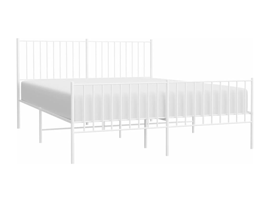 Struttura letto in metallo bianco, 150 x 200 cm