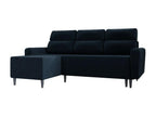 Divano d'angolo Boislis 102 Blu Fonction de couchage bedding box 236x148x99cm GYDZ99820