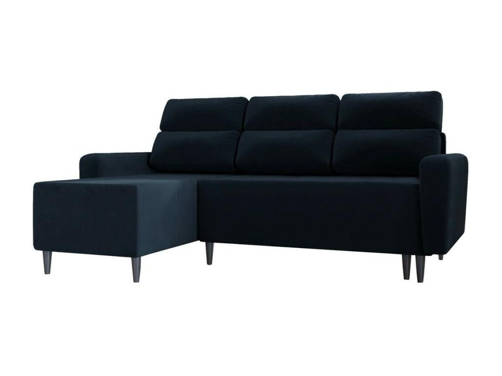 Divano d'angolo Boislis 102 Blu Fonction de couchage bedding box 236x148x99cm GYDZ99820