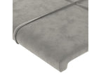 Têtes de lit 2 pz Grigio chiaro 100x5x78/88 cm Velours SCNS11972