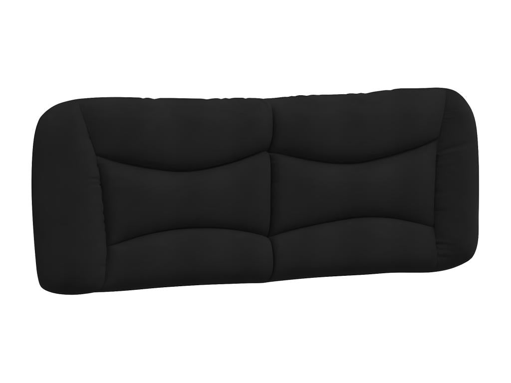 Letto con materasso nero 180x200 cm tessuto NVPW41993