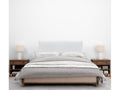 Letto in velluto bianco, 105 x 50 cm