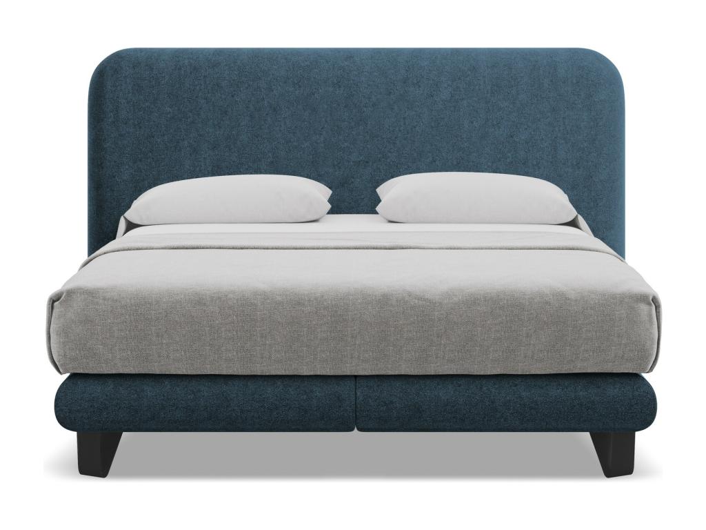Materasso in tessuto capitonné illuminato Mobenze 160x200 - blu Mobenze AMRA41716
