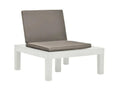 Sedia de jardin marron et plastique bianca Luxameub - Set di 2 HVQO46004
