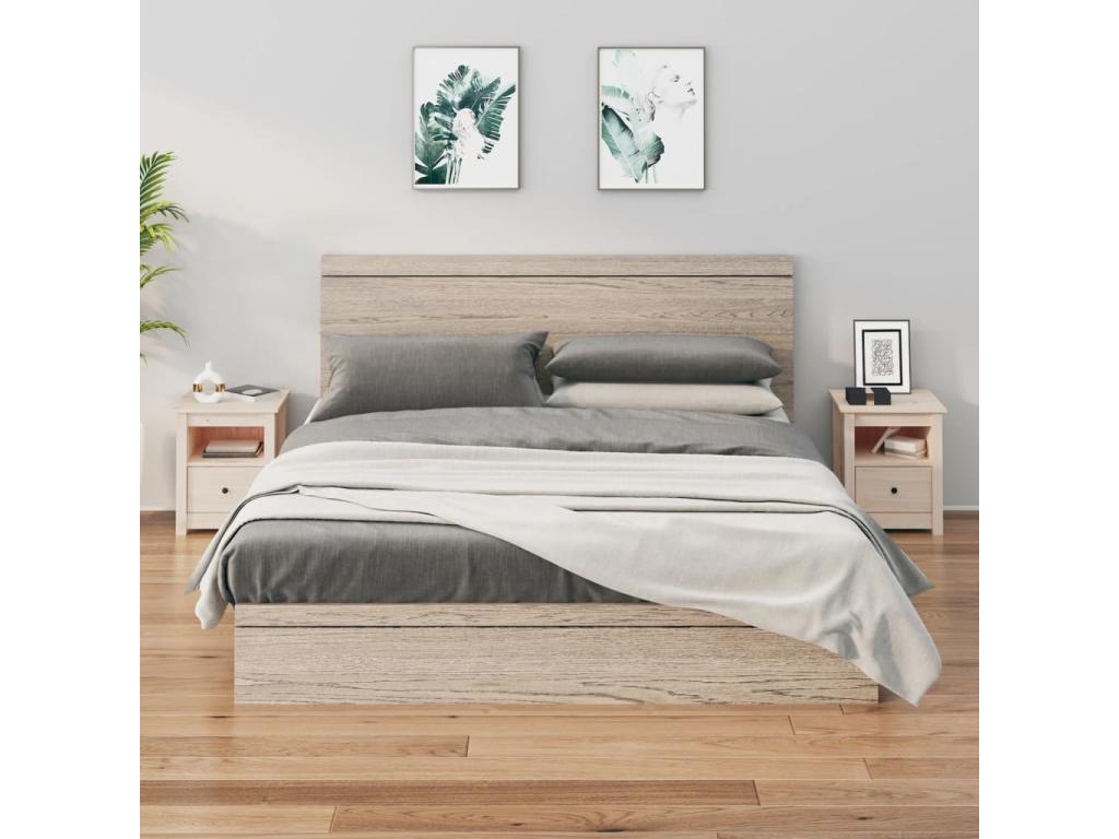 Comodini 2 pezzi 40x35x49 cm Mobenze de pin massif RCLR07306