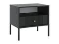 Set di 2 tavolini da comodino 1 tiroir et 1 nicchia - Nero - Mobenze HPKQ99245