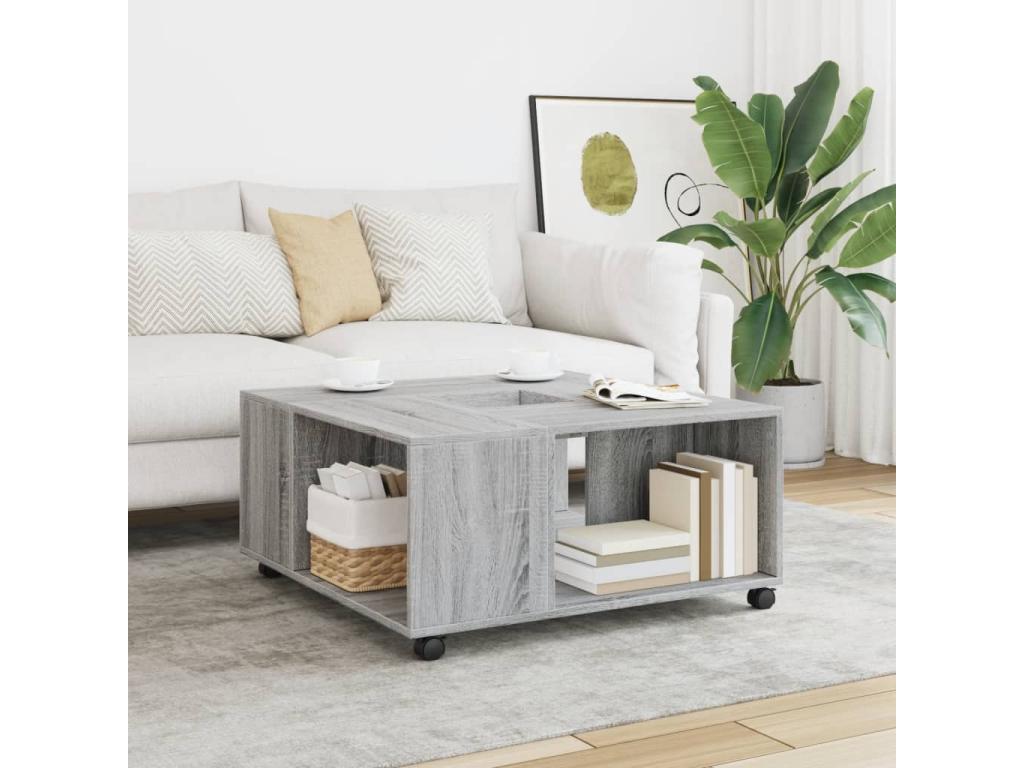 Tavolo basso Mobenze grigio 80x80x40 cm Mobenze d'ingénierie QKVX08200