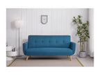 Divano scandinavo convertibile 3 posti blu canard Luxameub PIIG41549