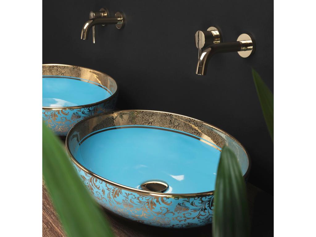 Vasque À Poser Mobenze Blu Oro ECRV97074