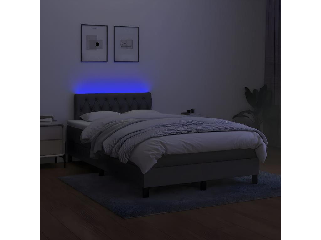 Materasso in tessuto grigio, 120 x 190 cm